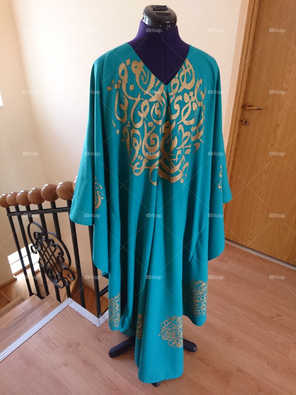 Dara'a traditional arabic dress with arabic letters Egypt