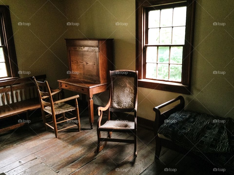 Inside old Saline County courthouse.