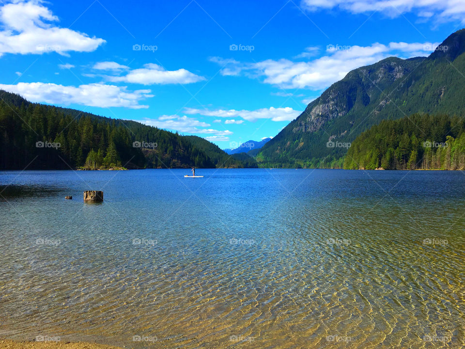 Mountain lake west coast British Columbia 