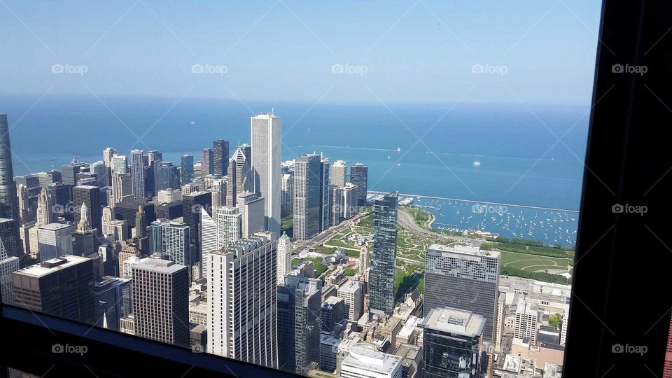Looking over Chicago