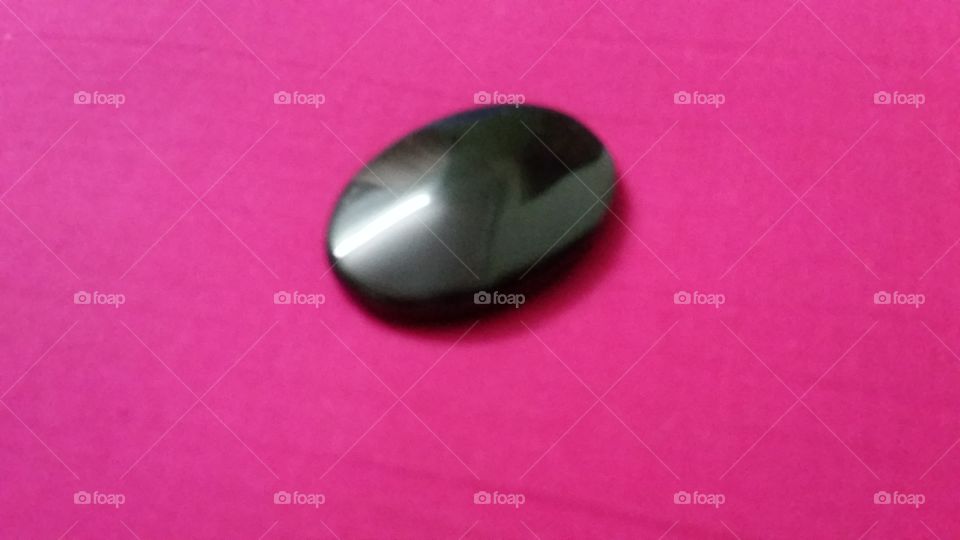 Black tormaline semi energy stone for pendent