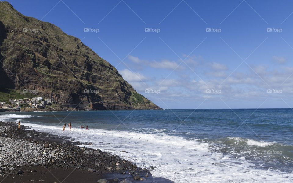 Beach at Santo Antao, Cape Verde. 