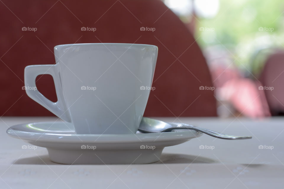 Coffee cup on a table