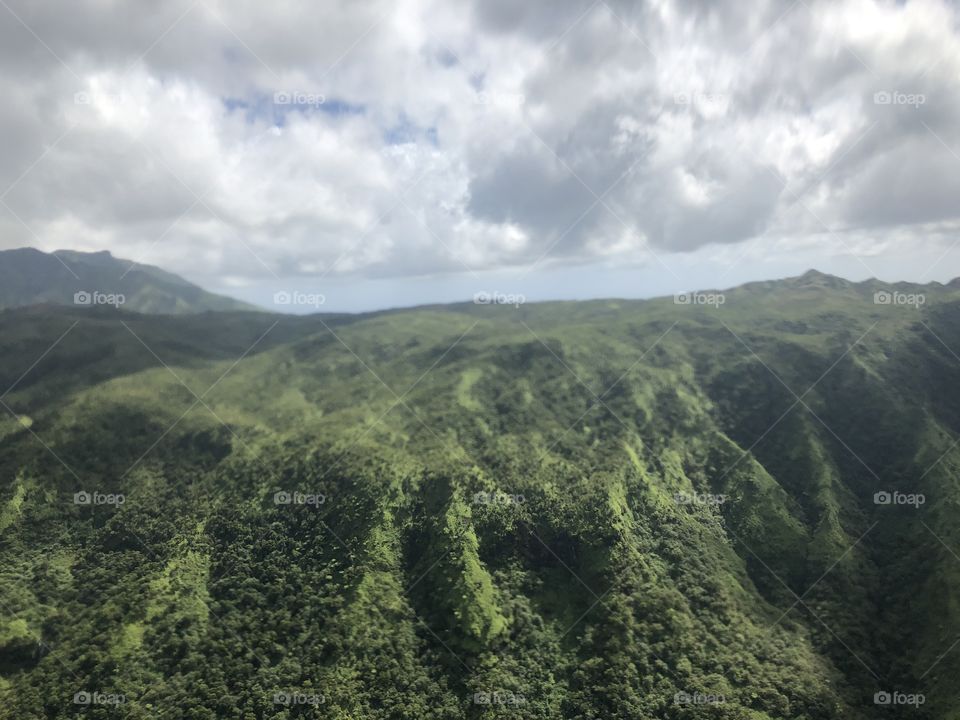 Mountain Top View In Kauai, Hawaii From Our Helicopter Tour.