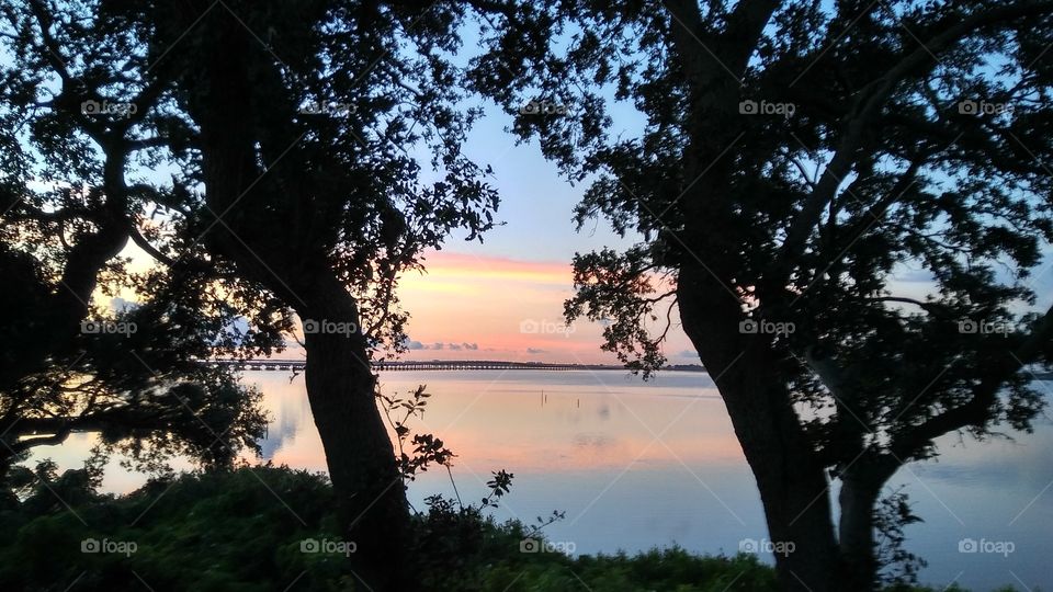 Bay view from a balcony