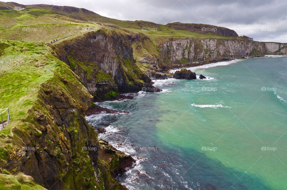 View of surf at coastline