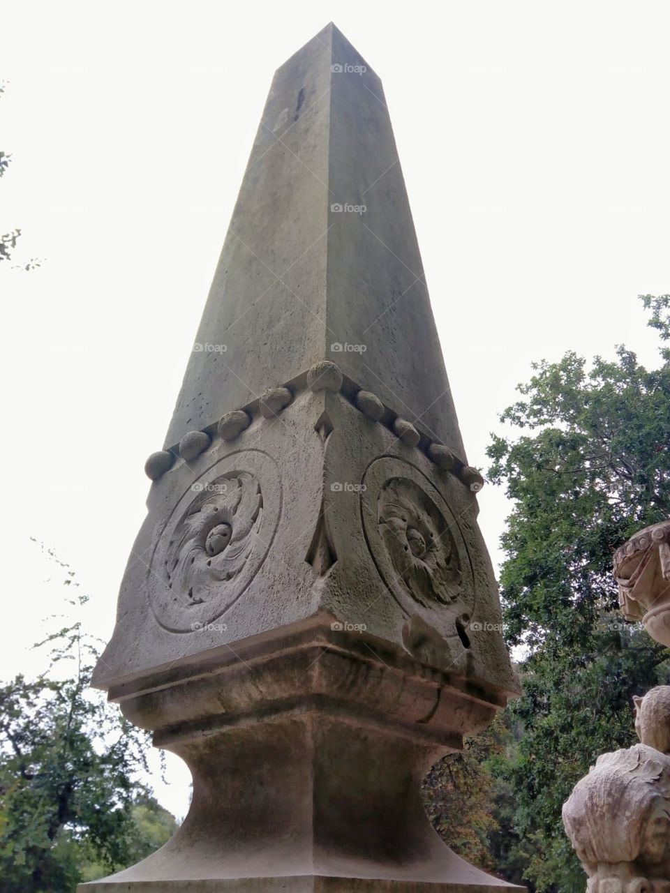 Old monument in the park