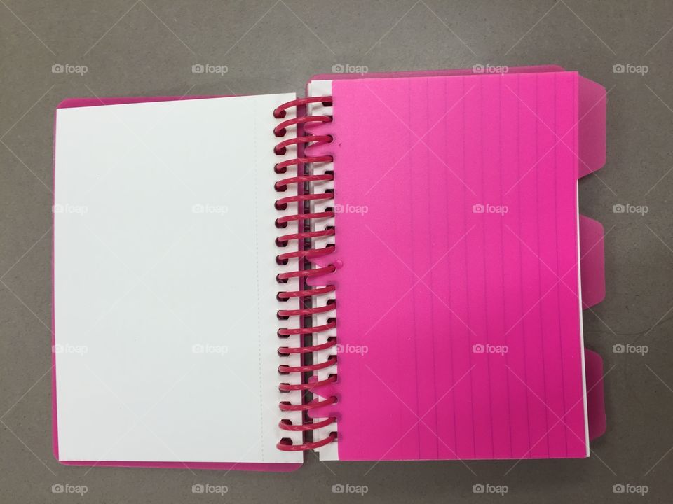 Pink notebook