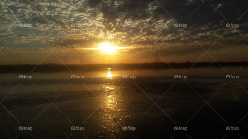 Euphrates river at sunset 1