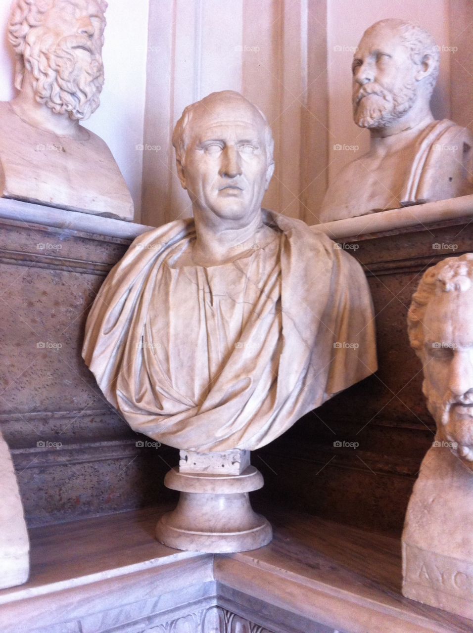 Cicero. Bust of the Roman orator and lawyer, Cicero.