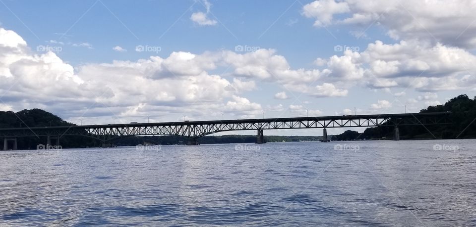 Irondiquoit Bay Bridge, connecting East and West.