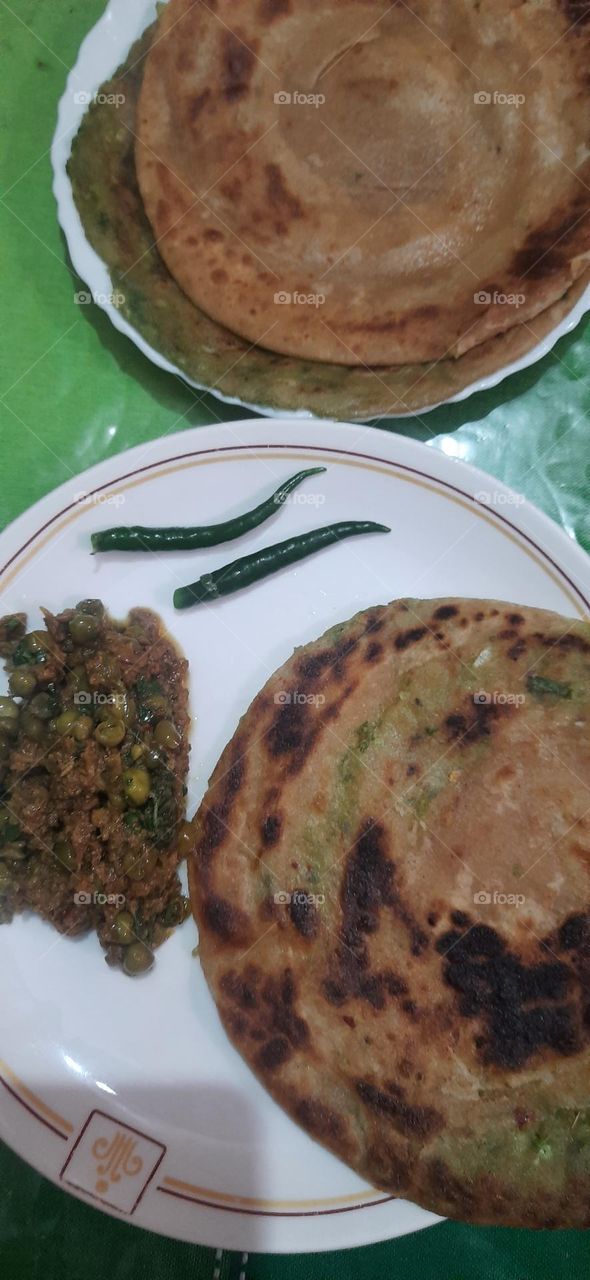 Paratha with chicken