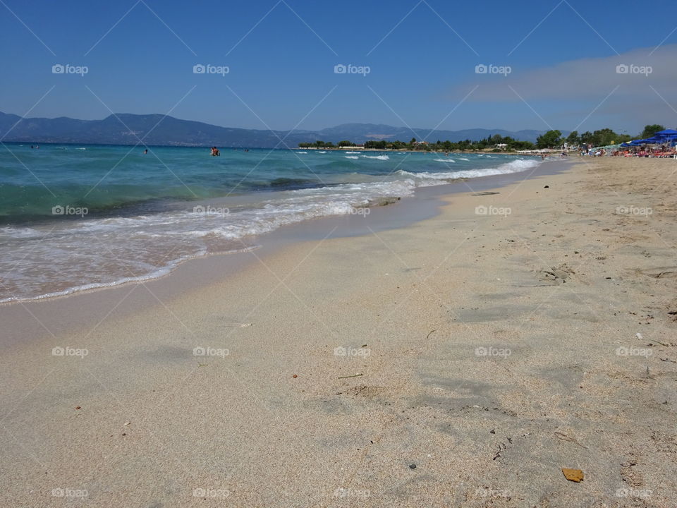 Greece summer beach. Greece summer beach