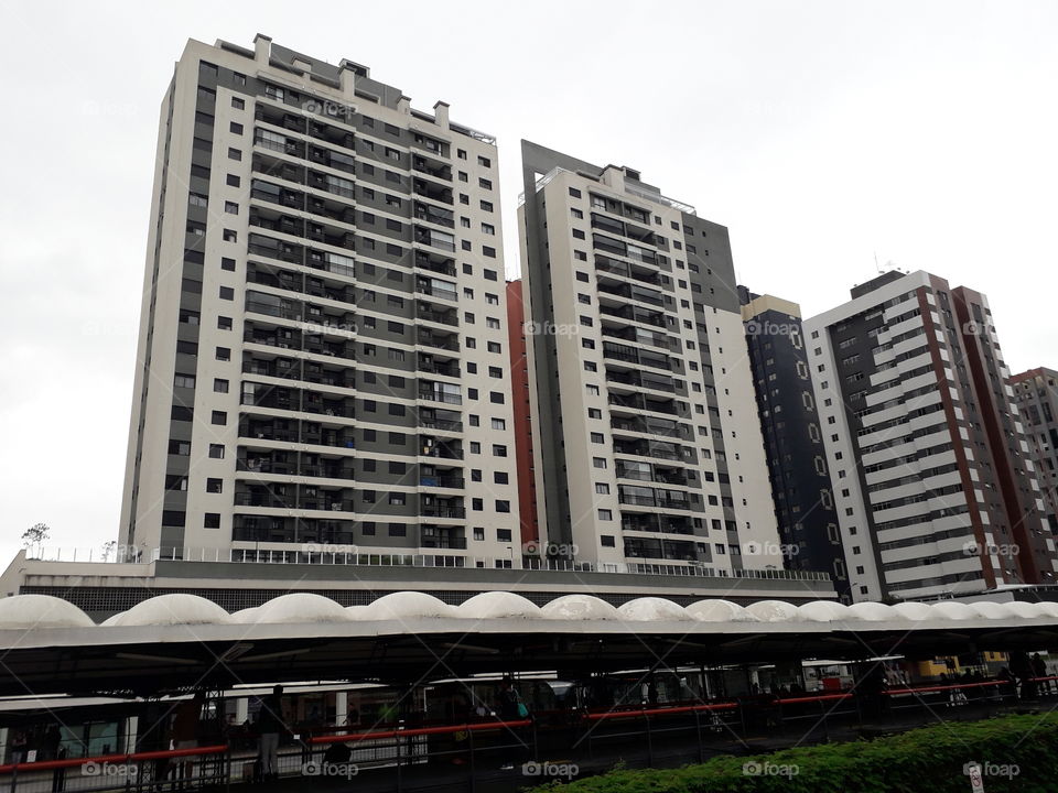 Bus terminal and buildings