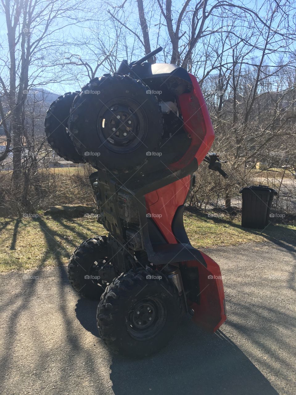 Walking four wheeler