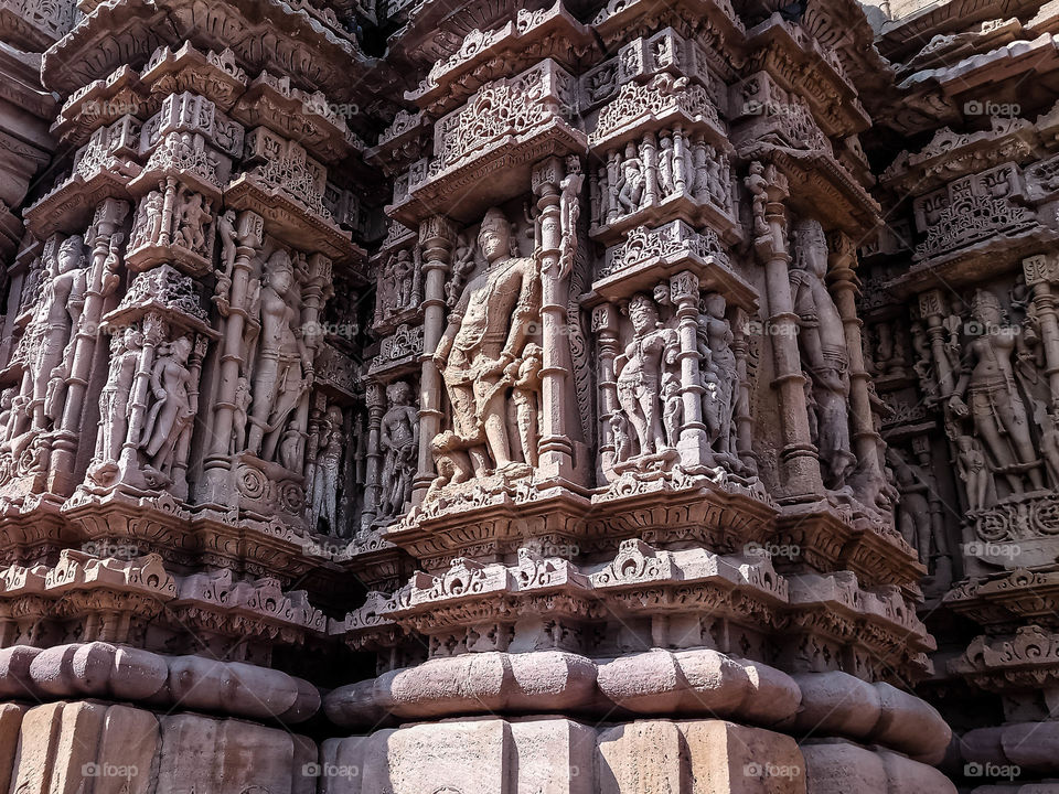 Indian culture visible through stones