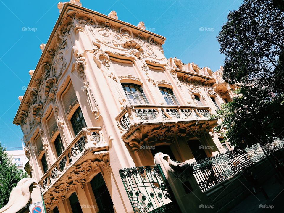 Beautiful façade in Madrid 
