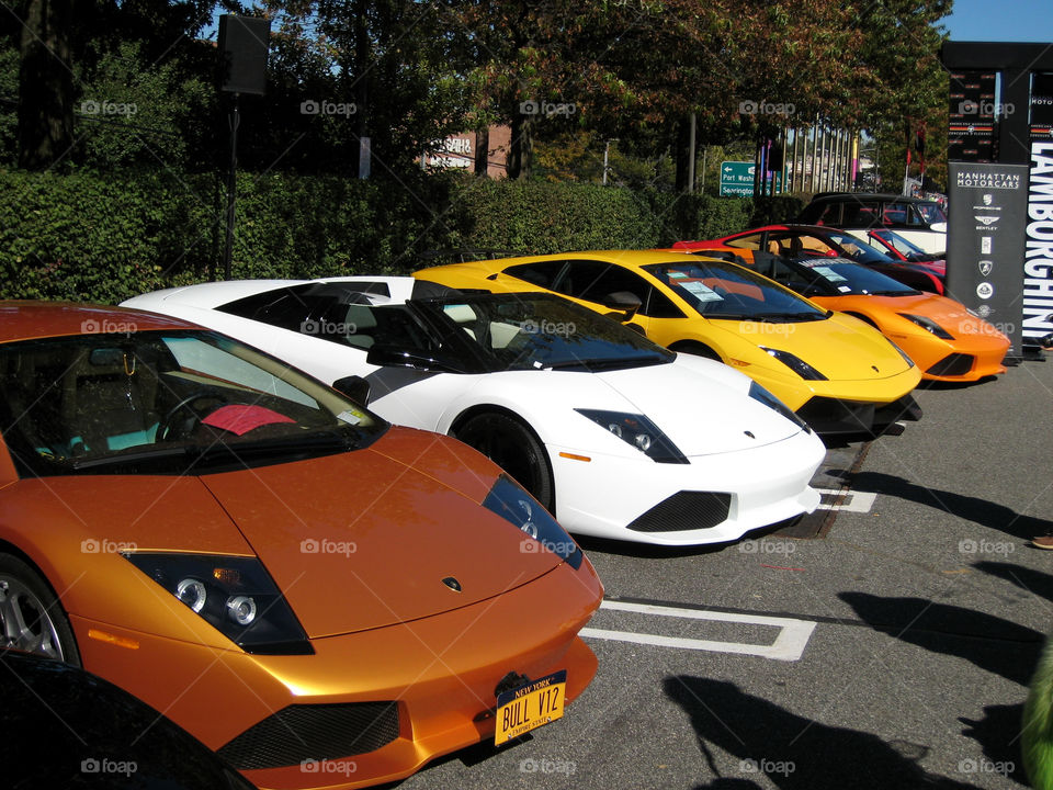 car show lamborghini row by vincentm