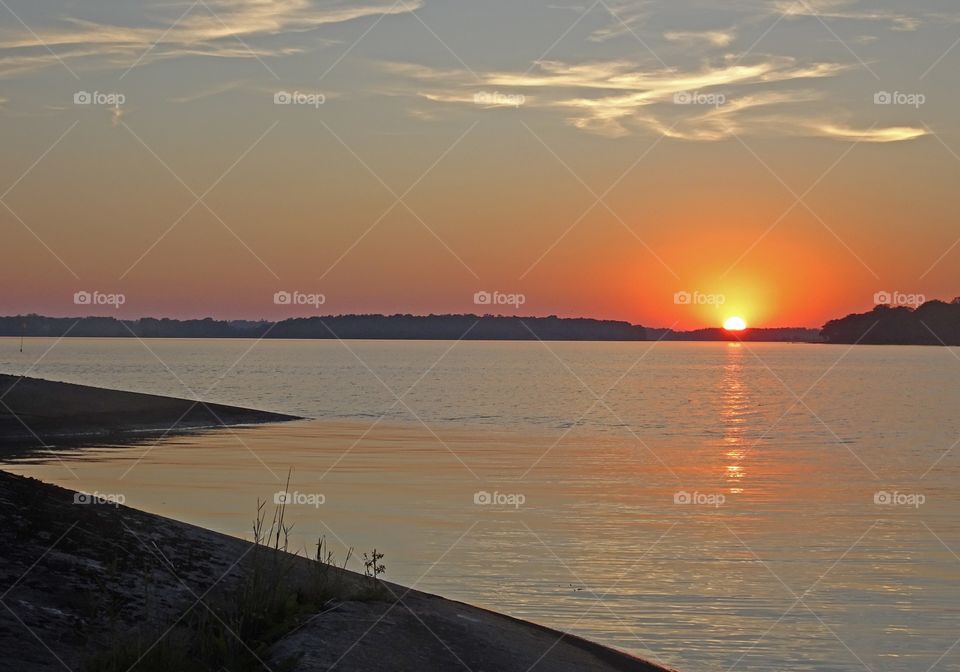 Solnedgång i Listerby skärgård