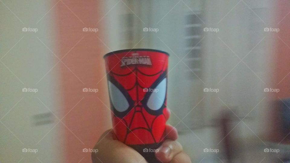Spider Man glass