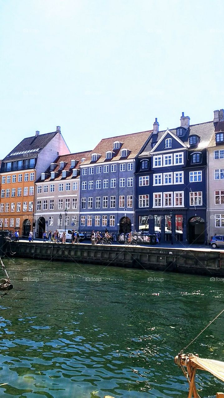 river architecture City travel street Canal Copenhagen Denmark