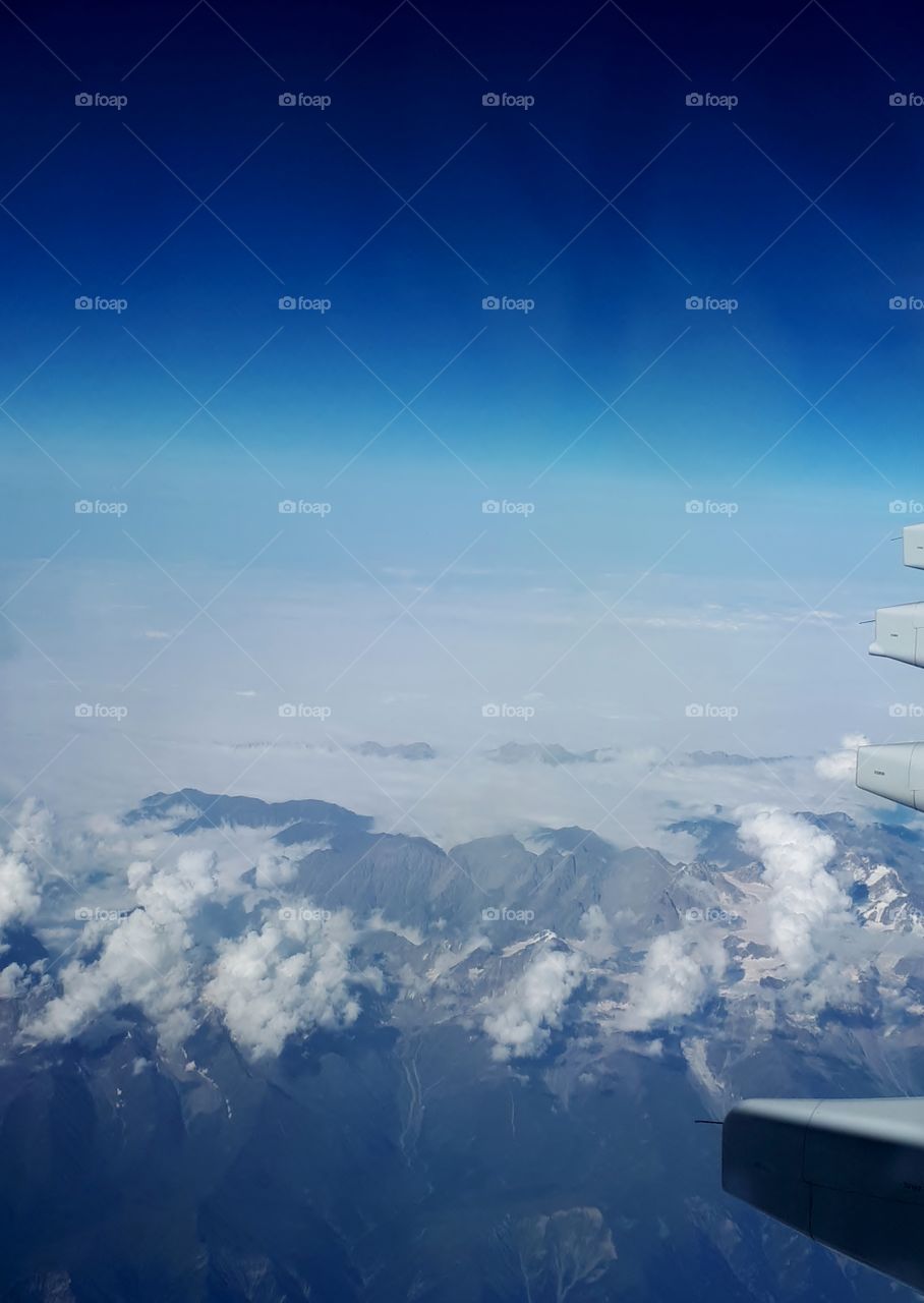 View from the airplane window