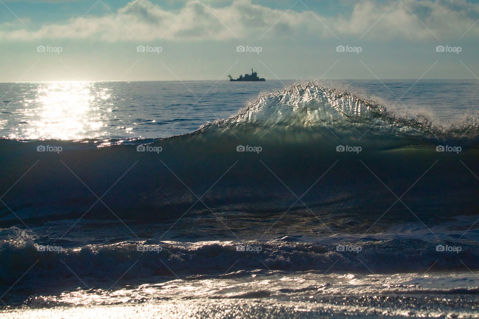 Sandbridge Beach of Atlantic Ocean Splash 1