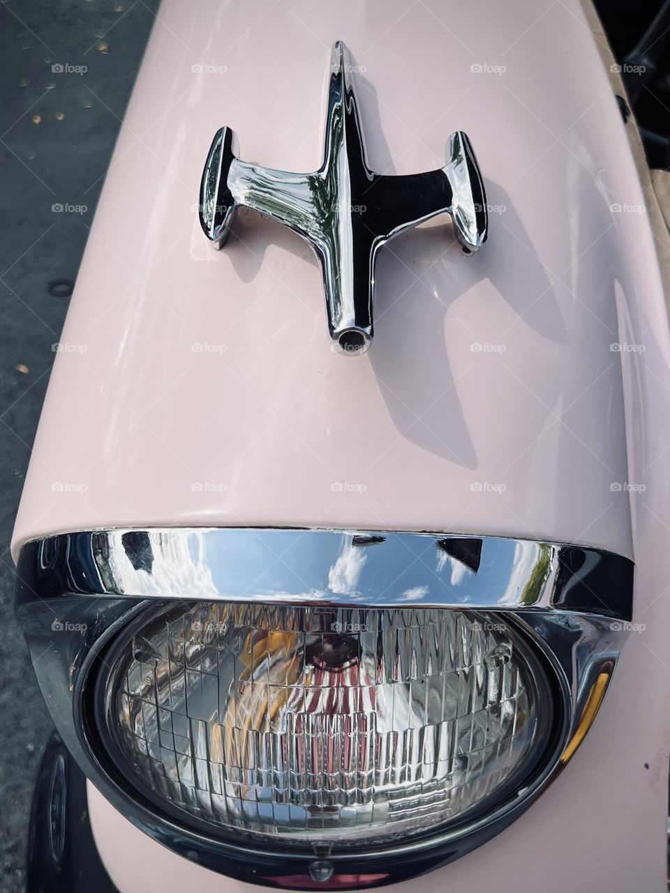 Close-up of a beautiful classic car with soul