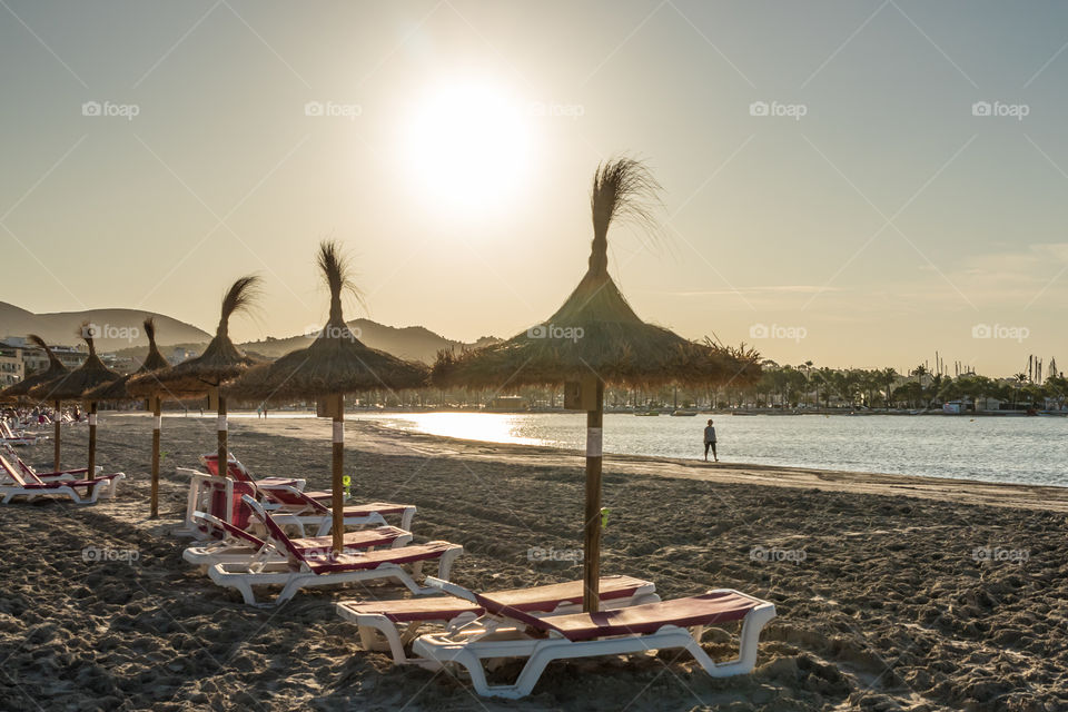 Early morning on the beach 
