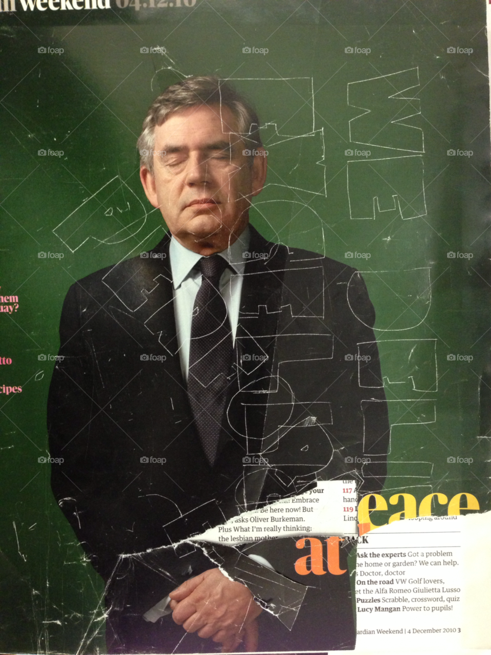 discarded prime minister at peace gordon brown by null_device