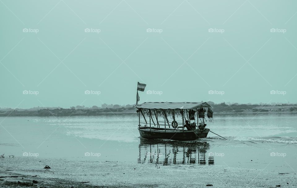 ganga river view dalmau uttar pradesh in India