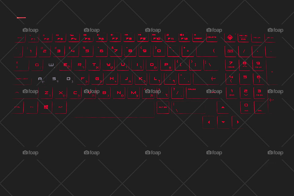 red keyboard
