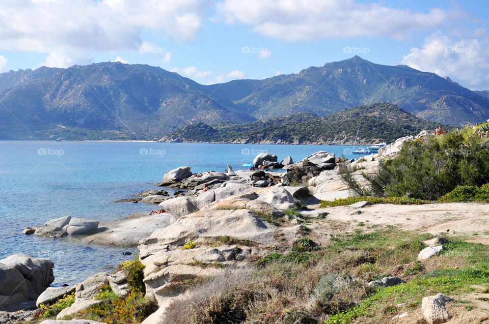 Scenic view of Sardinia island