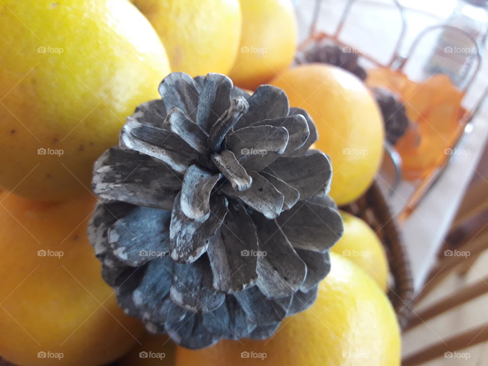 decoration with orange