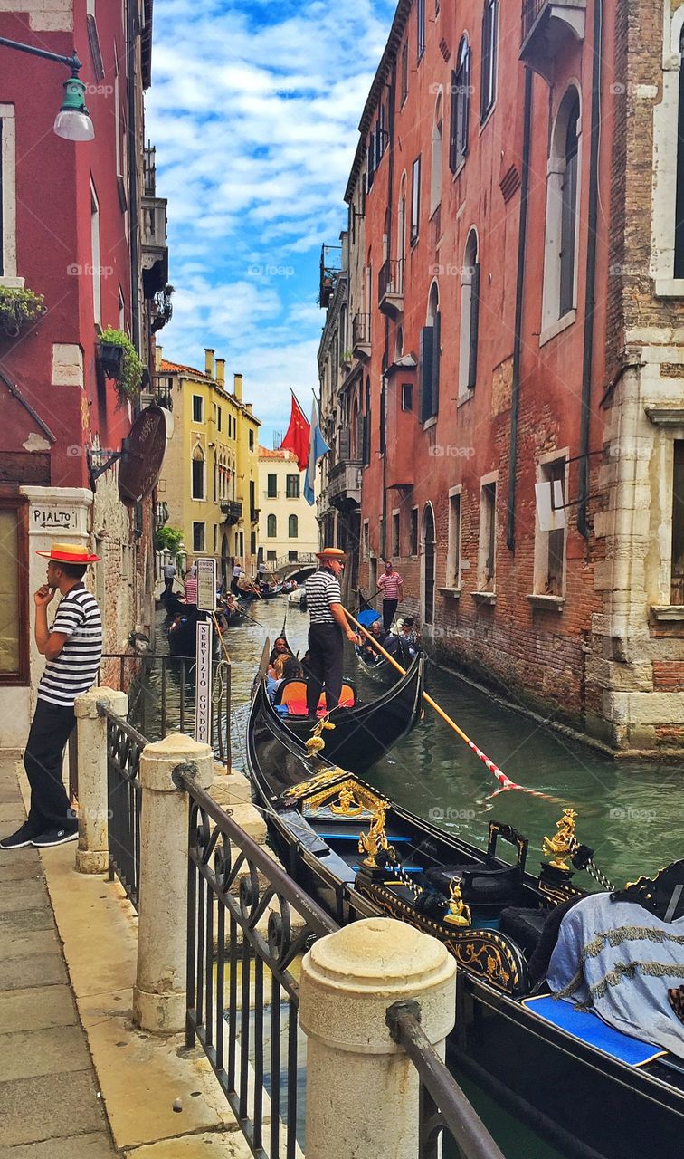 Gondolas in Venice