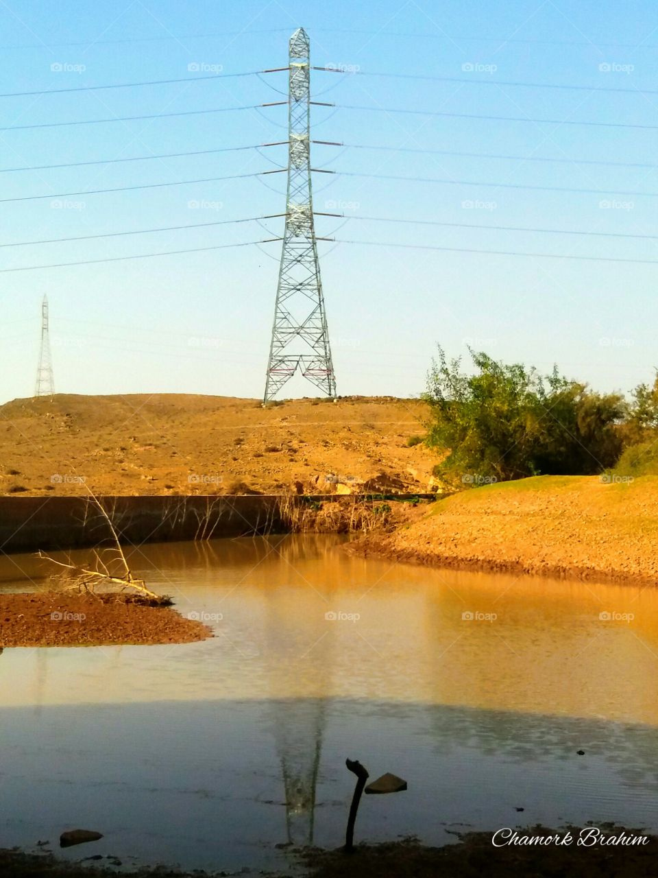 Near a dam on a big and long river called Oued Saiad.Great moments in this place where there are birds flying and many trees