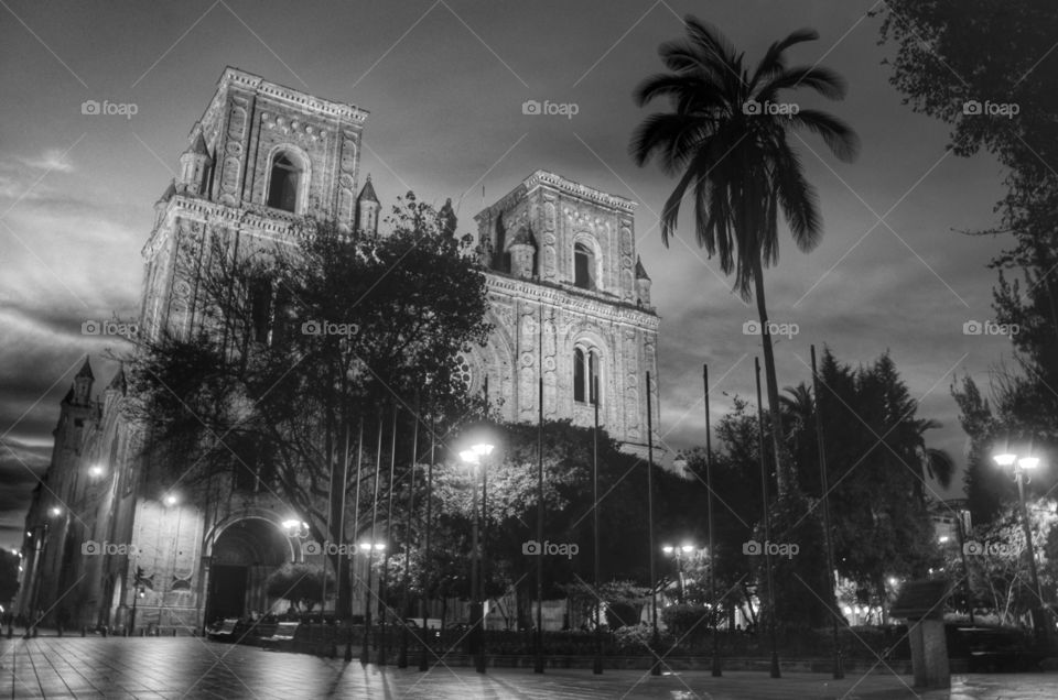 Cuenca cathedral. Cuenca cathedral in Ecuador 