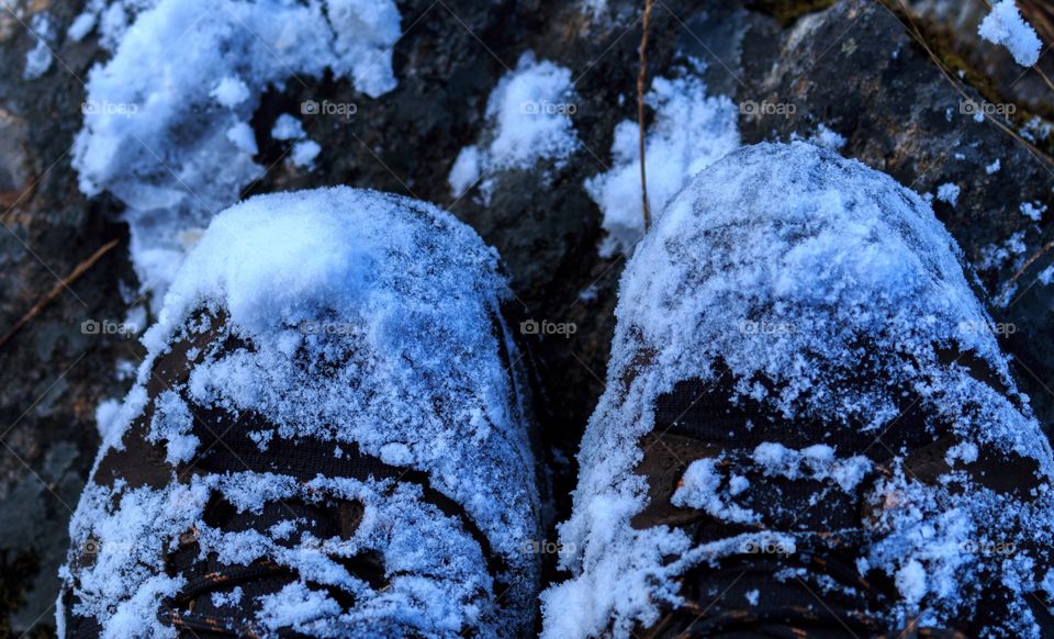 signs of winter on my shoes
