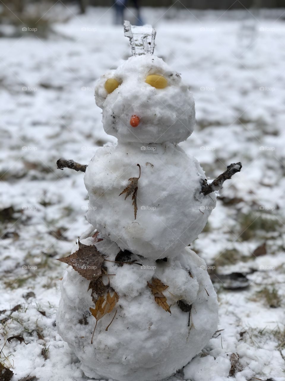 A little snowman