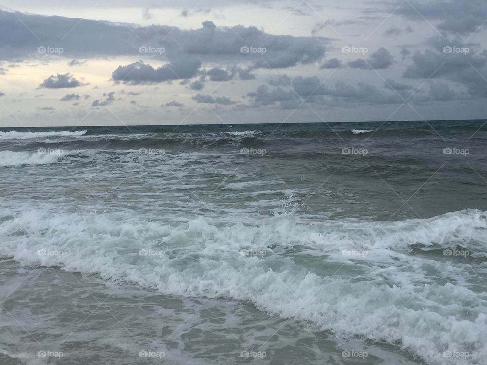 Waves in pensacola beach, Florida