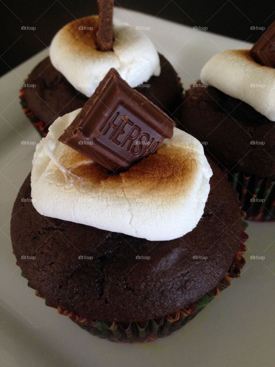 S'mores  Cupcake. Homemade s'mores  cupcake. 