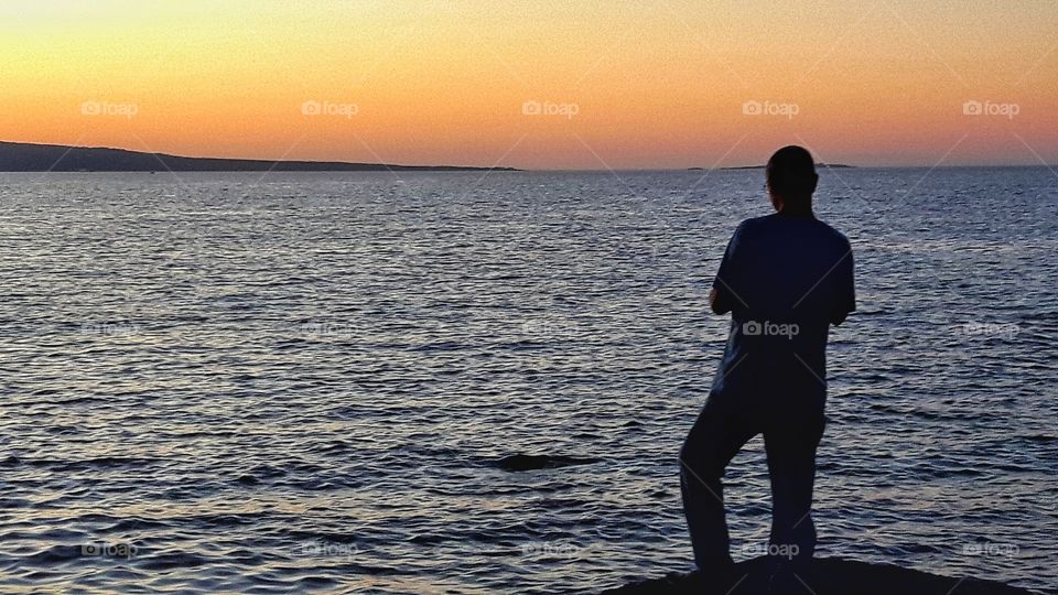 The end of a beautiful day. 
Sardinia, Italy
