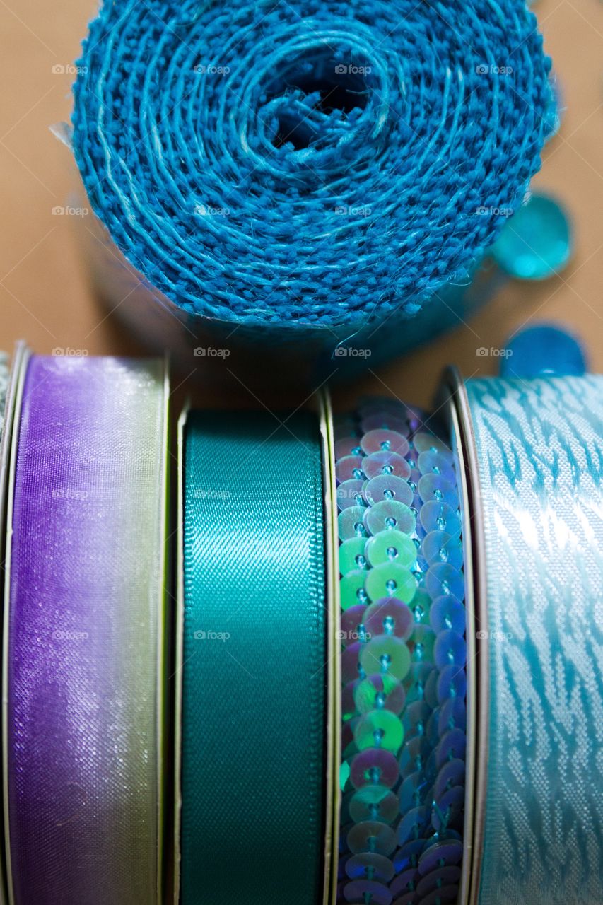 Colorful craft ribbons