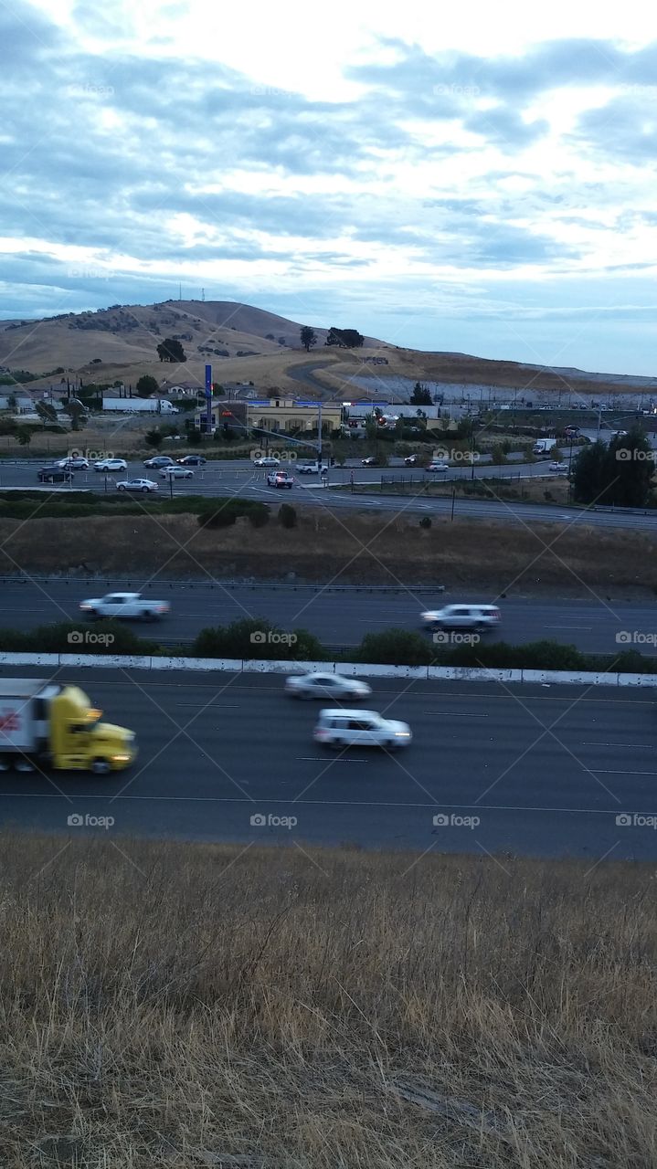 hilltop view. on top of the hill taking pictures