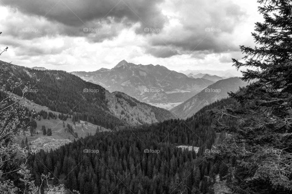 View of the German alps 