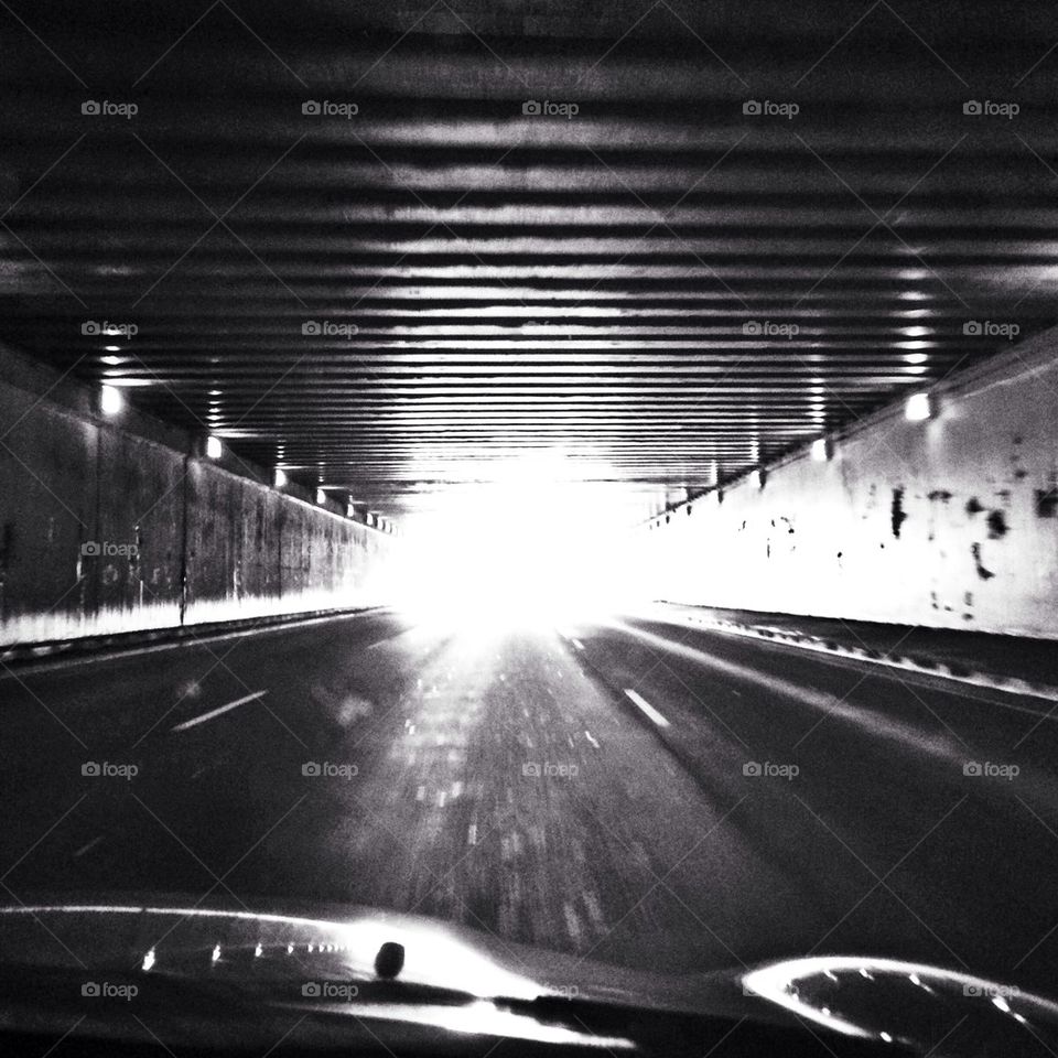 Driving through Tunnel