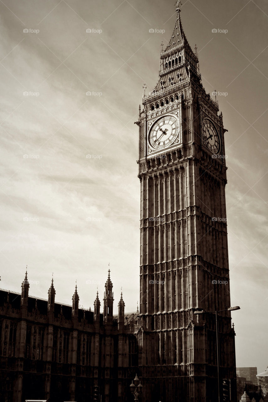 london england parliament clock by steftsantilas