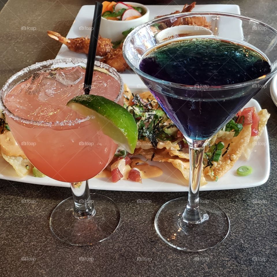 drinks and appetizers