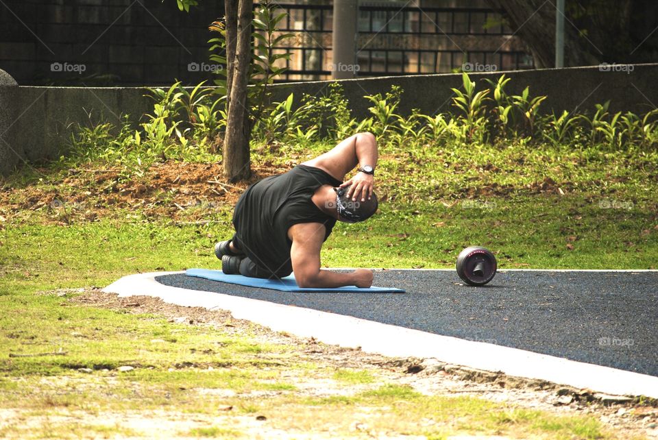 Man exercising 