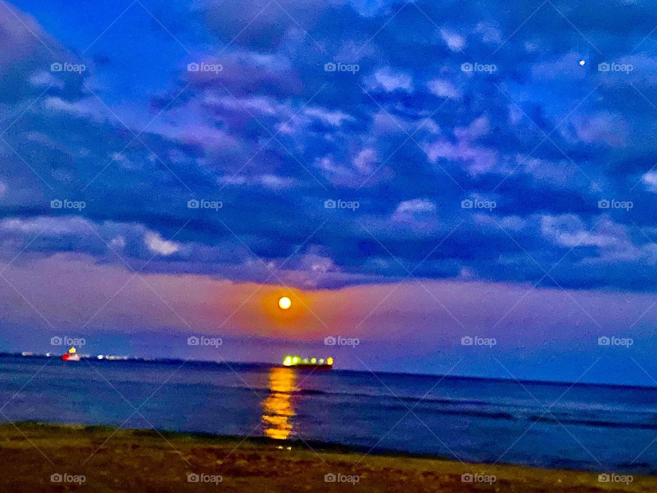 Full blue moon 31 October 2020 My Magic Cyprus Larnaca